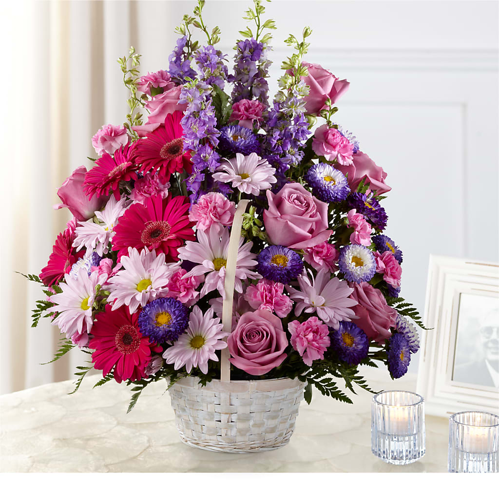 Pastel Peace Basket – Forever Flower Shop, Phoenix AZ