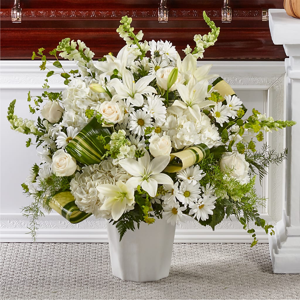 Thoughts of Tranquility Floor Basket – Forever Flower Shop, Phoenix AZ