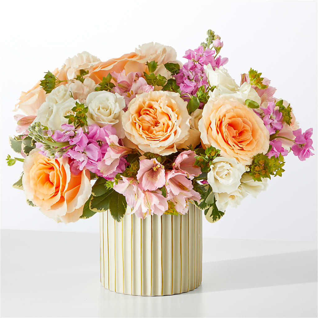 Paradise Bouquet with Ivory Vase – Forever Flower Shop, Phoenix AZ